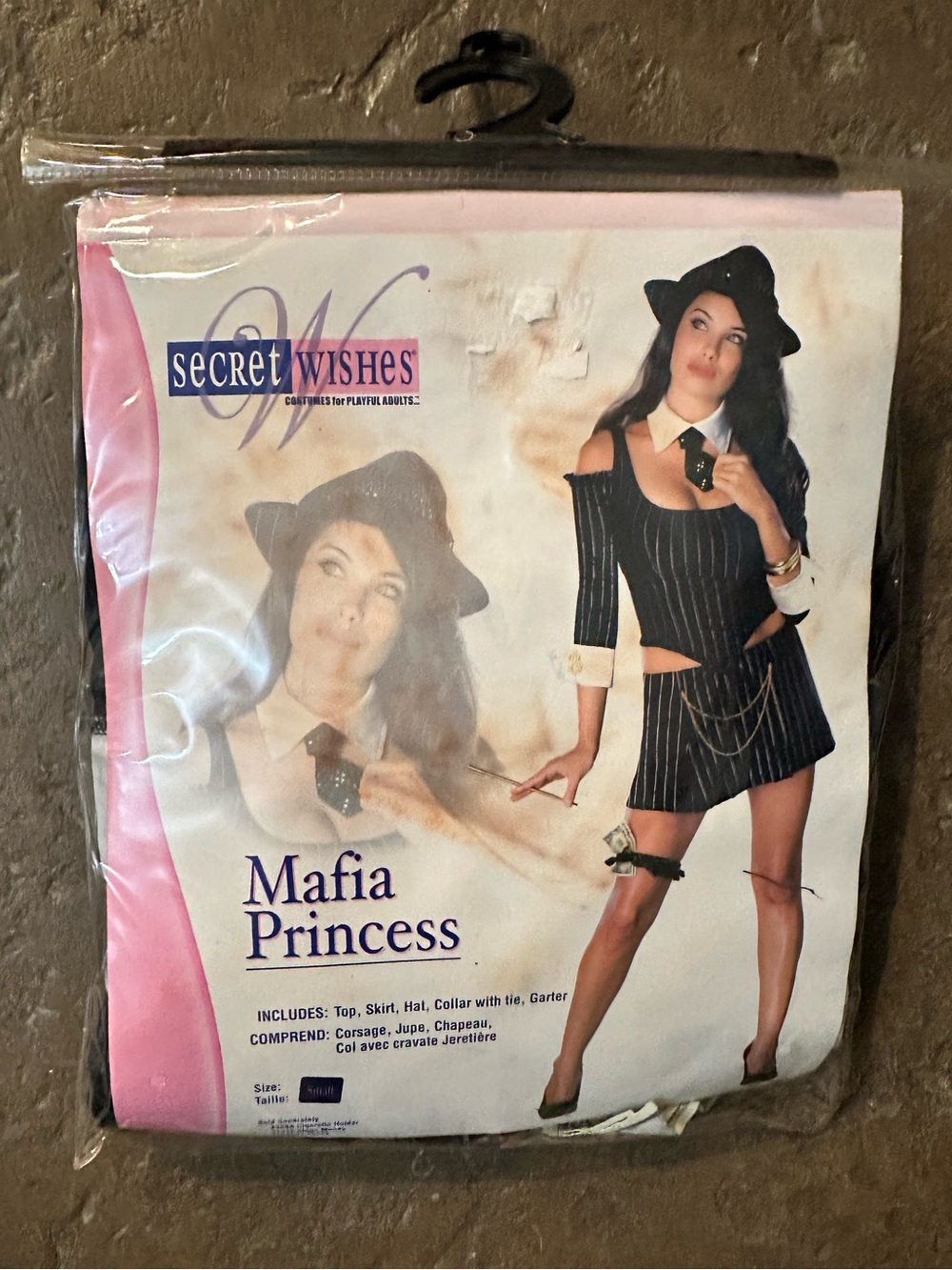 Mafia Princess Women's Costume - Black Pinstripe